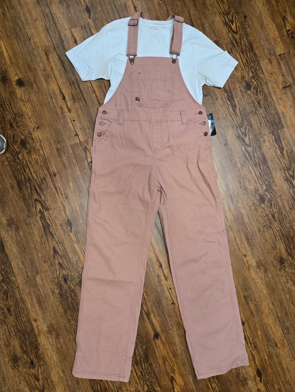 Dickies womens overalls S tall nwt salmon straight rugged outdoor work wear cute